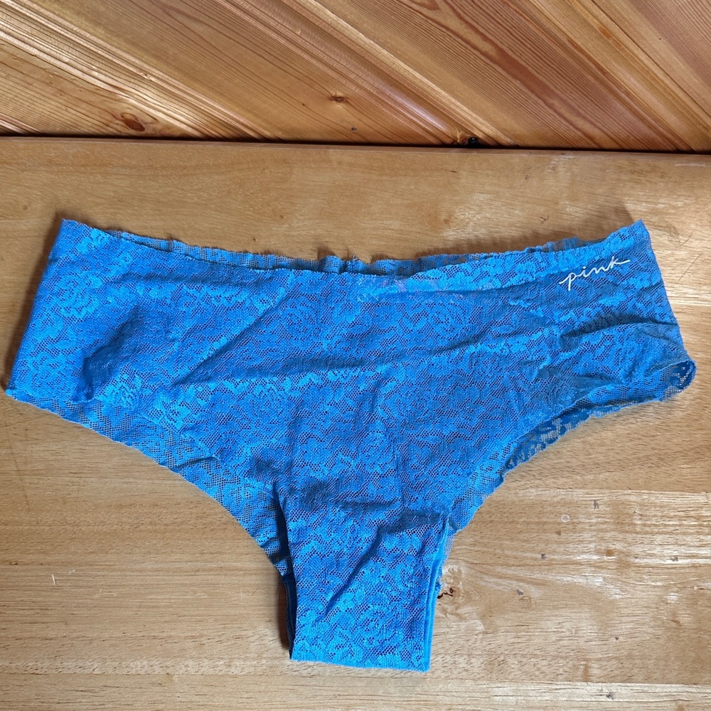 PINK No Show Lace Cheekster Panties